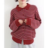 《ABYS》トレンド感ある配色。襟付きボーダーニット | futier land | 詳細画像15