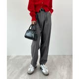 脚長効果抜群の美脚ライン。センタータックテーパードパンツ | futier land | 詳細画像26 