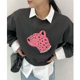 主役級レオパードで着映える。レオパード相良ショート丈スウェットトップス | futier land | 詳細画像9