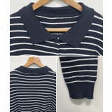 《ABYS》トレンド感ある配色。襟付きボーダーニット | futier land | 詳細画像11