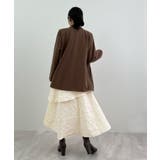 高級感漂う。ジャガードフラワーティアードスカート | futier land | 詳細画像23