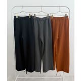 暖かい裾調整可能な2WAY。リラックスドロストニットパンツ | futier land | 詳細画像33