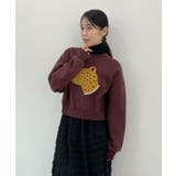 主役級レオパードで着映える。レオパード相良ショート丈スウェットトップス | futier land | 詳細画像18