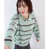 《ABYS》こなれボーダーでラフにきめる。襟付きボーダーポロニットトップス | futier land | 詳細画像18
