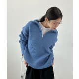 ジップで魅せるこなれニット。ハーフジップニットプルオーバー | futier land | 詳細画像16