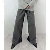 チャコール | ラフだけど上品。タックスウェットパンツ | futier land