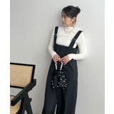 モードなムード香る。ベルトショルダーサロペット | futier land | 詳細画像11 