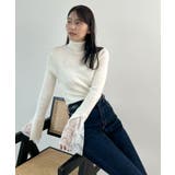 ふとした仕草まで美しく。袖レースリブKNIT | futier land | 詳細画像19 