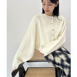 ふんわり袖でこなれ感アップ。バルーンスリーブモヘアニットカーディガン | futier land | 詳細画像17 