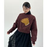 主役級レオパードで着映える。レオパード相良ショート丈スウェットトップス | futier land | 詳細画像20