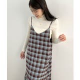 秋ムード高まる。チェックキャミOP | futier land | 詳細画像20 