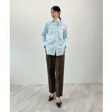 脚長効果抜群の美脚ライン。センタータックテーパードパンツ | futier land | 詳細画像20 