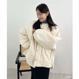 1枚で即こなれ感。サイドジップノーカラー中綿ジャケット | futier land | 詳細画像26