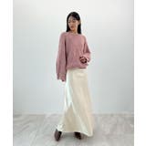 上品なツヤで洗練スタイルに。厚地サテンスカート | futier land | 詳細画像23 