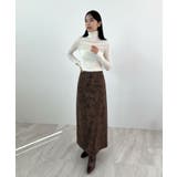 上品な質感が魅力。フェイクスエードナロースカート | futier land | 詳細画像17