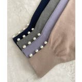 上品な大人のキレイめスタイル。袖口パールドルマンニット | futier land | 詳細画像33