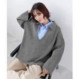 《ABYS》アルパカタッチ襟付きキーネックプルオーバー | futier land | 詳細画像20 