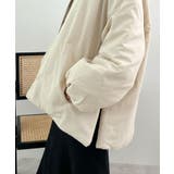 1枚で即こなれ感。サイドジップノーカラー中綿ジャケット | futier land | 詳細画像22