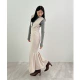 抜かりない360度美シルエット。サイドタックマーメイドワンピース | futier land | 詳細画像12 