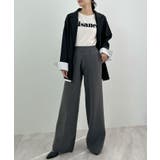 暖かい裾調整可能な2WAY。リラックスドロストニットパンツ | futier land | 詳細画像24