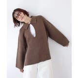 《ABYS》アルパカタッチ襟付きキーネックプルオーバー | futier land | 詳細画像10 