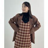 秋ムード高まる。チェックキャミOP | futier land | 詳細画像12 