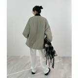 1枚で即こなれ感。サイドジップノーカラー中綿ジャケット | futier land | 詳細画像31