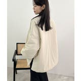 1枚で即こなれ感。サイドジップノーカラー中綿ジャケット | futier land | 詳細画像24