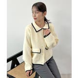 大人上品な配色。襟付きニットアウター | futier land | 詳細画像20