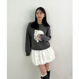 見るたび癒される。ふわふわフェザードッグニットトップス | futier land | 詳細画像20 