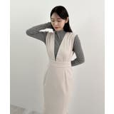 抜かりない360度美シルエット。サイドタックマーメイドワンピース | futier land | 詳細画像16 