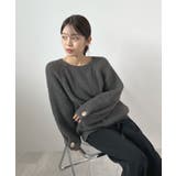 上品溢れるアクセント。袖ボタンKNIT | futier land | 詳細画像20 