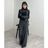 モードなムード香る。ベルトショルダーサロペット | futier land | 詳細画像23 