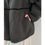 こなれ配色で差がつく。配色パイピングボアブルゾン | futier land | 詳細画像26