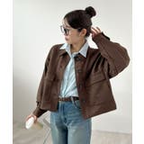 ゆるっとシルエットが今っぽい。スエードショートステンカラージャケット | futier land | 詳細画像19 