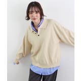 アイボリー | 《ABYS》大人カジュアルが叶う。襟付きポロカラーニットトップス | futier land