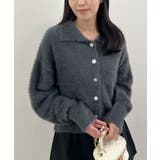 甘すぎない可愛さを纏う。ふわもこビジューボタンカーディガン | futier land | 詳細画像17 