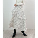 高級感漂う。ジャガードフラワーティアードスカート | futier land | 詳細画像16