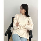 バックスリットオーバーニット | futier land | 詳細画像12 