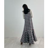 秋ムード高まる。チェックキャミOP | futier land | 詳細画像18 