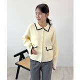 大人上品な配色。襟付きニットアウター | futier land | 詳細画像17