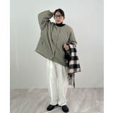 1枚で即こなれ感。サイドジップノーカラー中綿ジャケット | futier land | 詳細画像32