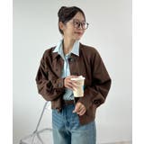 ゆるっとシルエットが今っぽい。スエードショートステンカラージャケット | futier land | 詳細画像17 