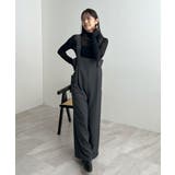 モードなムード香る。ベルトショルダーサロペット | futier land | 詳細画像22 