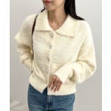 甘すぎない可愛さを纏う。ふわもこビジューボタンカーディガン | futier land | 詳細画像15 