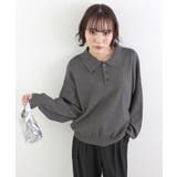 《ABYS》大人カジュアルが叶う。襟付きポロカラーニットトップス | futier land | 詳細画像17 