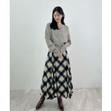 金ボタンが上品さが生まれる。ゴールドボタンラウンドネックニットカーディガン | futier land | 詳細画像45 