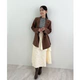 高級感漂う。ジャガードフラワーティアードスカート | futier land | 詳細画像21