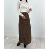 上品な質感が魅力。フェイクスエードナロースカート | futier land | 詳細画像18