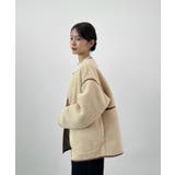 こなれ配色で差がつく。配色パイピングボアブルゾン | futier land | 詳細画像15